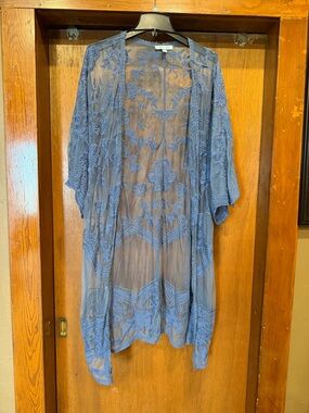 She + Sky Lace Duster